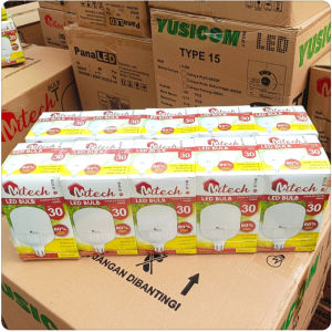 10 PCS Mitech Lampu LED Kapsul 30-5W Murah Berkualitas SNI