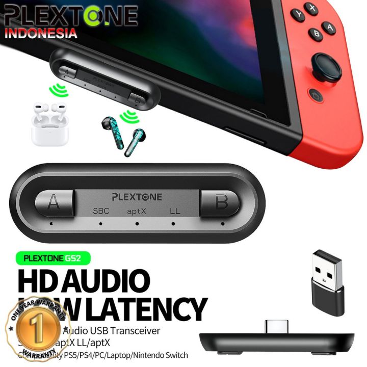 PLEXTONE GS2 Low Latency Bluetooth HD Audio USB Transceiver