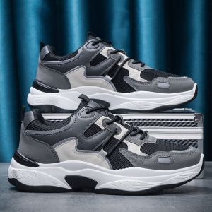 Sepatu Sneakers Pria Reflect Hitam Putih Casual Sports - E13 IMPORT LUCKY