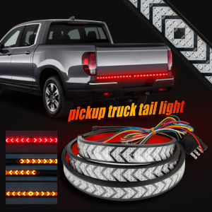 Đèn LED Đuôi Xe Ô Tô 12V 24V Thanh Đèn LED Đuôi Xe Tải Dải Đèn Hậu Dự Phòng Lùi Phanh Tín Hiệu Rẽ Chạy Màu Đỏ