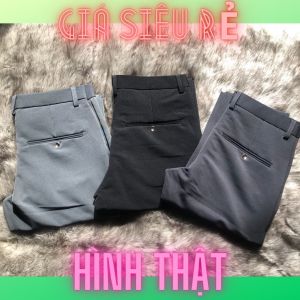 Quần tây nam 3 màu đen xám đậm xám nhạt