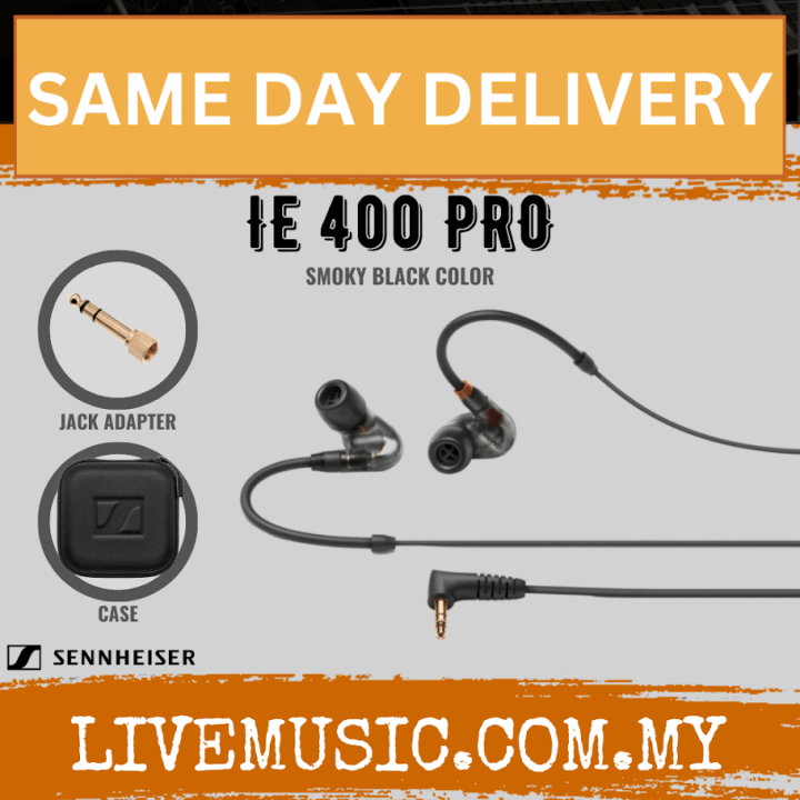 Sennheiser IE 400 Pro Monitor Earphones - Smoky Black ( IE400Pro