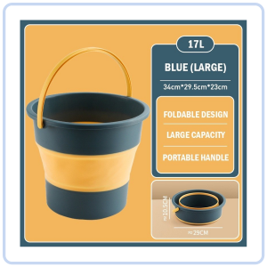【COZYCASA】Portable Collapsible Bucket / PP+TPE Material / Foldable Storage / Home and Outdoor