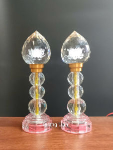 ĐÈN THỜ CÚNG CÁC BAN THỜ PHẬT QUAN ÂM GIA TIÊN.. QUẢ ĐÀO ĐÈN ĐỔI MÀU