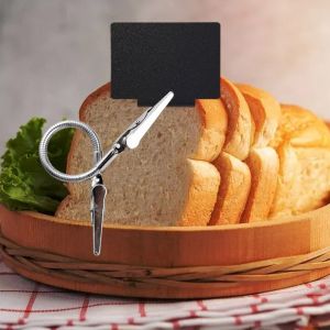 Postcard Label Display Clip Flexible Bendable Cards Photos Fixed Clamp Portable Double Heads Alligator Clips