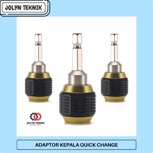 Adaptor mata Bor Quick Change Chuck Kepala Bor Heksagonal 60mm tanpa kunci serbaguna
