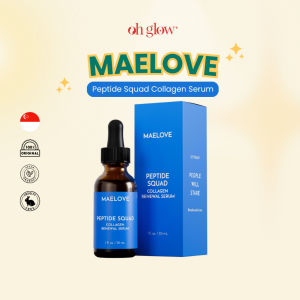 Maelove Peptide Squad Serum – Boosts Collagen to Lift Tighten & Reduce Wrinkles & Fine Lines Plumping Firm & Smooth