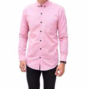 kemeja pria lengan panjang / pendek premium distro baju motif surfing flanel polos formal casual kasual