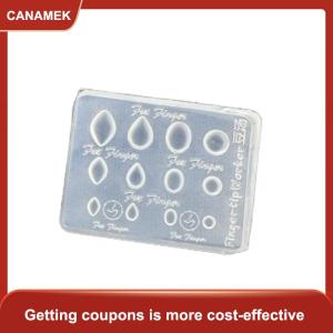 【CANAMEK 】 Photo Frame 3D Transparent Nail Art Mold Silicone Carving Template DIY Nail Art Decorations Manicure Design Tools