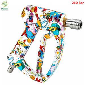 Vòi Xịt Máy Rửa Xe Cao Áp Colorful Graffiti 250 Bar – S.úng Xịt Cao Áp Ngắn Nội Địa Trung Cao Cấp