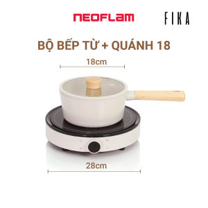 [Hàng chính hãng] Bộ đôi nồi sâu quánh 18cm & bếp từ đơn Fika Neoflam Hàn Quốc. Hàng có sẵn giao ngay