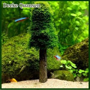 Deeke Đồ trang trí cảnh quan trang trí bể cá cảnh quan bể cá đồ trang trí mô phỏng Xmas Rêu cây giáng sinh bể cá phát triển bể cá