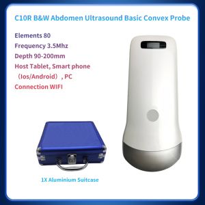 Sinohero Ultrasound Scanner Portable Wireless Ultrasound Convex Probe Scanner Machine with Aluminium Box Support IOS Android Windows