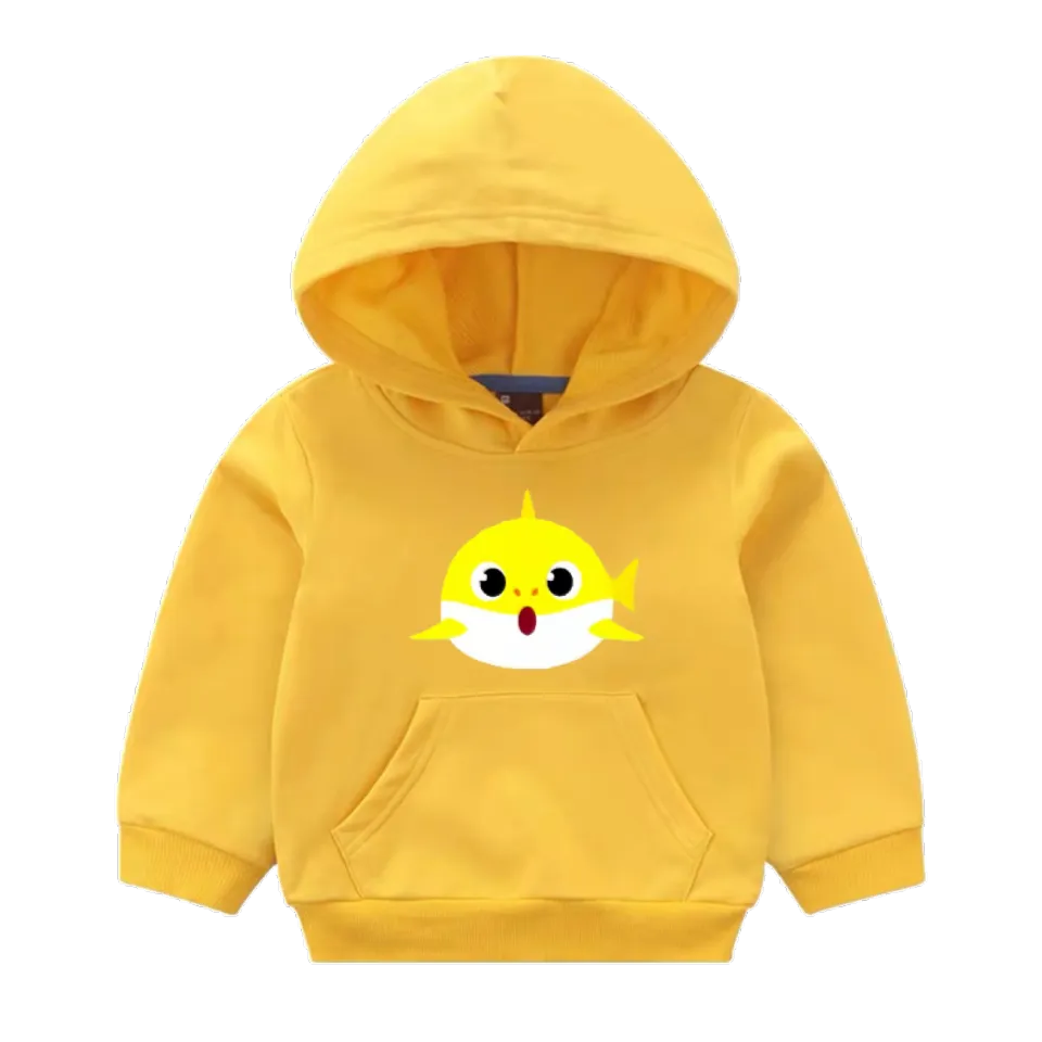Hoodie Jacket Design Yellow For Girls 3Colors Kids Cotton