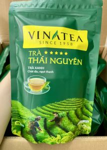 Trà Xanh Thái Nguyên Vinatea Dạng Rời Cao Cấp Hương Cốm Vị Đậm Hậu Ngọt Chất Lượng Cao Đóng Ziplock Tiện Lợi