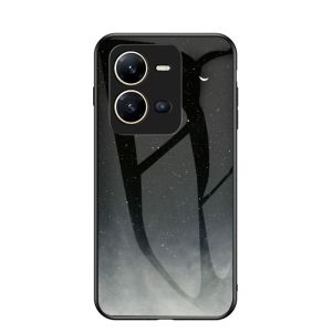 For VIVO V25 V25E Y35 Y16 Y22 Y22S S15 V25 Pro 4G 5G Galaxy Starry Sky Case Tempered Glass Soft Silicone Frame Hard marble Phone Cover TPU Soft edge Phone Case