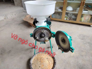 Máy nghiền vỡ ngô thành 2-3 mảnh làm thức ăn chăn nuôi