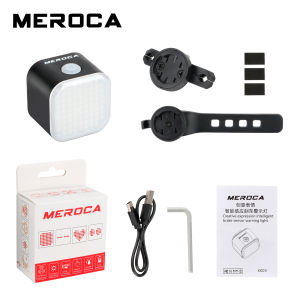 MEROCA XC03 Bicycles Light Smart Emoji TailLight MTB Road Bike Brake Sensing Cycling Warning lights Waterproof Rechargeable Tail Light（XC03）