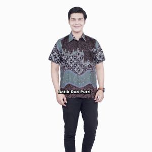 Couple Batik Wanita Atasan Batik Minimalis Blouse teh hijau - Batik By Batik Dua Putri