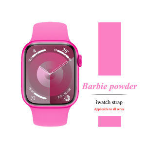 for Watch Ultra 1/2 Band 46 mm 49mm 45mm 44mm 42mm 41mm 40mm 38mm Women Men Silicone Bracelet Replacement Wristband for iWatch Series 10 9 8 7 6 5 4 3 SE SE2 Original Sport Strap