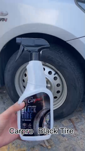 Carpro Black Tire นํ้ายาเคลือบเงายางดำ ป้องกันสิ่งสกปรก ยางดำเงา ติดทนนาน 600 ml