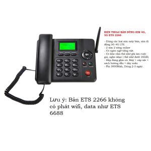 Điện Thoại Bàn Dùng Mọi Loại Sim WiFi 4G LTE ETS 6688