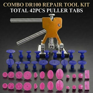 DR100 CAR BODY PAINTLESS DENT LIFTER REPAIR TOOL 18 PCS PULLER TABS DENT REMOVER STRONG DURABLE FOR AUTOMOBILE