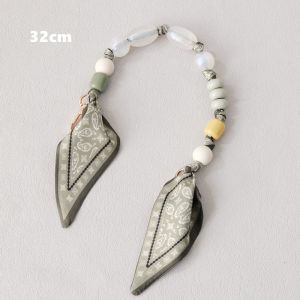 New Fashion Brand Woman Handbag Accessory Chains Detachable Floral Print Beaded Silk Straps Women Boutique Chain Bag Cute Handle