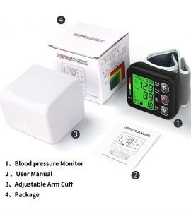 AE Wrist-type electronic monitor for home use fully automatic backlit wrist measuring device precision
