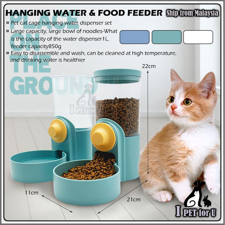 Cat Hanging Bowl Automatic Water Dispenser Feeder Dog Water Dispenser