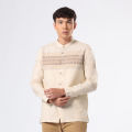 EDWIN JEANS - KOKO BILAL BEIGE Kemeja Lengan Panjang Baju Muslim Pria Top Man Muslim Shirt. 