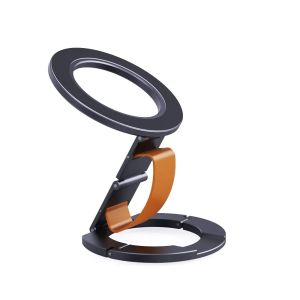 For MagSafe Mecha Double-Sided Magnetic Ring Holder For iPhone 18 17 16 15 14 13 Aluminum Alloy Foldable Convenient Phone Holder2026