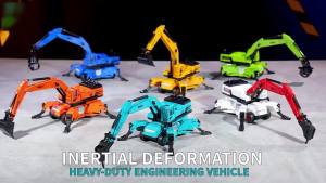1/50 InertialCar Deformation Engineering Truck Vehicle Childrens Toy Model Excavator Toys for Boys Kids Christmas Gifts2026