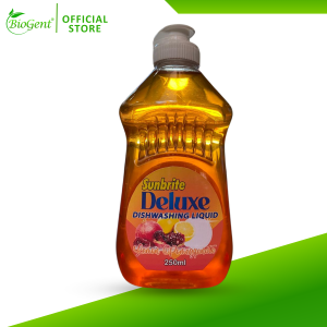 Sunbrite Deluxe Lemon Pomegranate Anti-Bacterial Dishwashing Liquid 250ml Bottle - Single Item