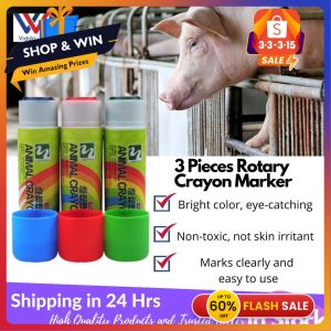 Viddavet 3 PCS Crayon Marker for Pigs and Livestock animal marking crayon crayon marker marking stick