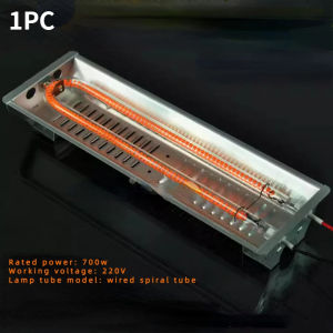 1pc 220V 700W Carbon fiber infrared heater for physiotpy lamp U type electric heating tube accessories
