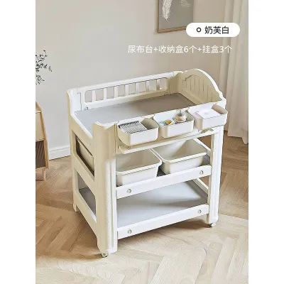 CraftedLiving SG- Babyviva Baby Care Diaper Changing Movable Newborn Bathing Table Multi-Functional