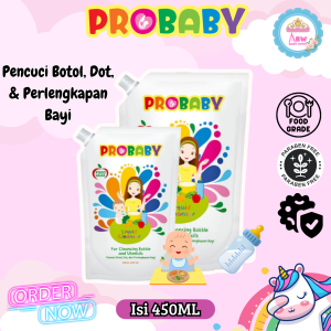 Probaby Liquid Cleanser 450ml / Pencuci Botol dan Perlengkapan Bayi Sudah Food Grade & Bebas Pareben