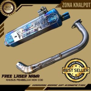 Knalpot Standar racing luster blumoon untuk beat vario scoopy nmax aerox mio Originall AOS RACING EXHAUST