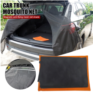 ม่านตาข่ายกันยุงสําหรับประตูท้ายรถมุ้งแม่เหล็กตาข่ายกันแมลงวันตาข่ายระบายอากาศสําหรับ SUV MPV ตั้งแคมป์ขับรถด้วยตัวเอง