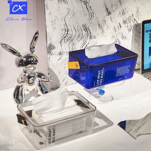 Modern Creative Transparent Colorful Tissue Box Tissue Holder