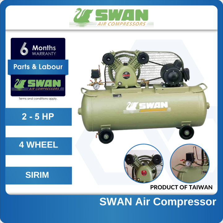 SWAN Air Compressor 2HP 5HP SVP-202 SVP-205 220V 4P | Lazada