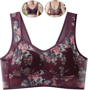 Bra Underwear For Women/Gathering Small Breasts Thin Mesh Bra/Non-Marking Comfortable Daily Wear/Quick Dry/Casual Girls