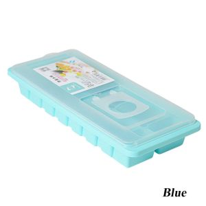 OWTWO 16 Cavity Cover Maker Box Drink With Lid Ice Tray Jelly Freezer Cube Mold