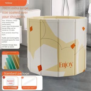 CHLOCH Tròn mở rộng Bồn tắm gập lại Dày lên Khóa nhiệt độ lâu dài Bồn tắm di động Di động Toàn thân Xô tắm Hộ gia đình