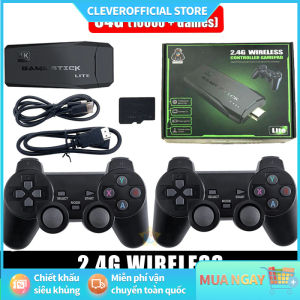 ⚡Miễn Phí Vận Chuyển⚡Game Stick 4k HDMI điện tử 4 nút máy chơi game cầm tay không dây，máy tính Tặng kèm thẻ nhớ TF 64Gb