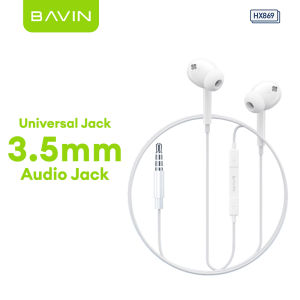 BAVIN HX869 Hi Res Audio Music Wired Earphone Stereo Sounds Widely Compatible for Type-C 3.5mm Audio Jack Supports iPh