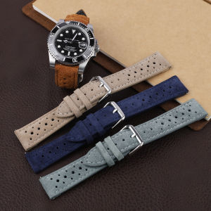 New Vintage Suede Leathetr Watch Strap 18mm 20mm 22mm 24mm Handmade Watchband Blue Brown Replacement Belts for Watch Accessories2026
