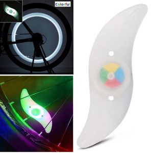 Bicycle LED spoke tire safety light
