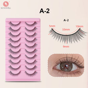 10 Pairs False Eyelashes Extensions Acrylic 3D Natural Fake Lashes 0.07 Thick Multi-layer Realistic Eye Lashes Wholesale